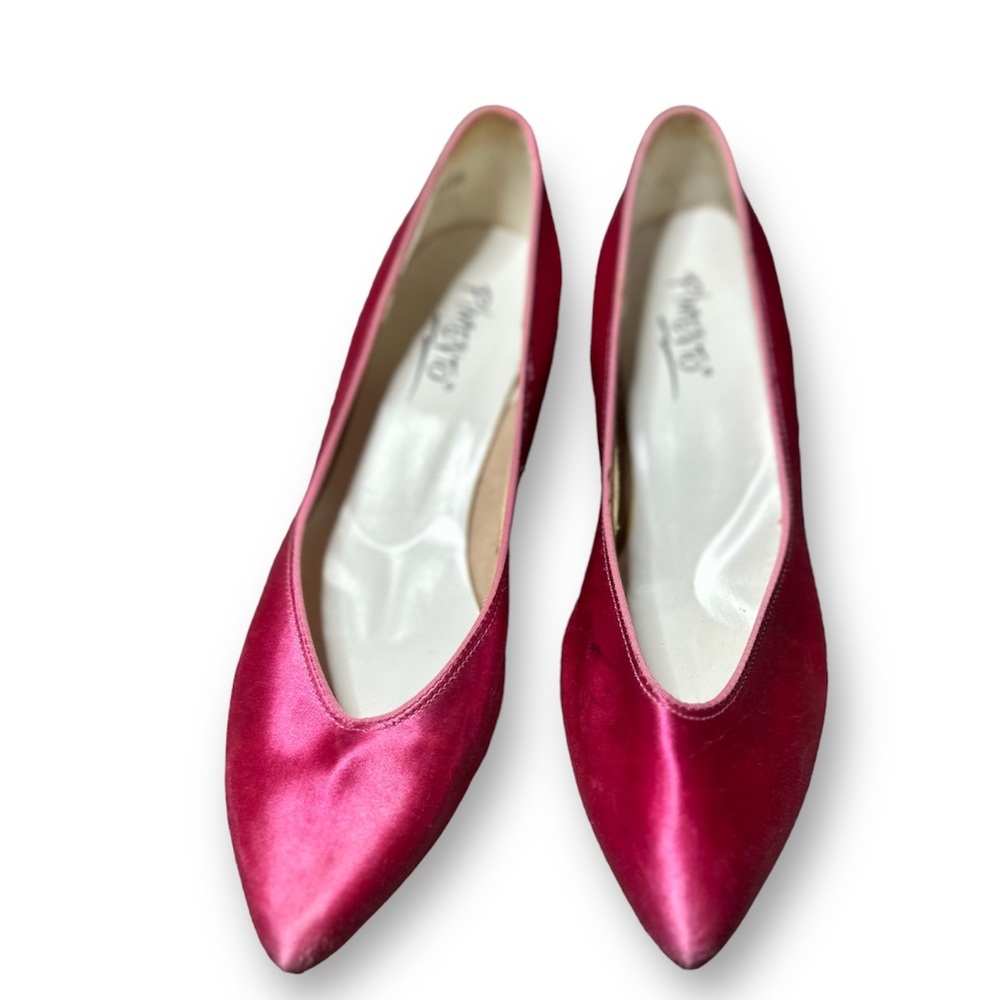 Damaged heels :( 1980’s Pimento Vintage Kitten Heels - Fits Size 8 - Hot Pink